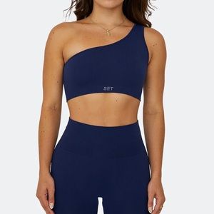 Set Active Sculptflex One Shoulder Bra Twilight